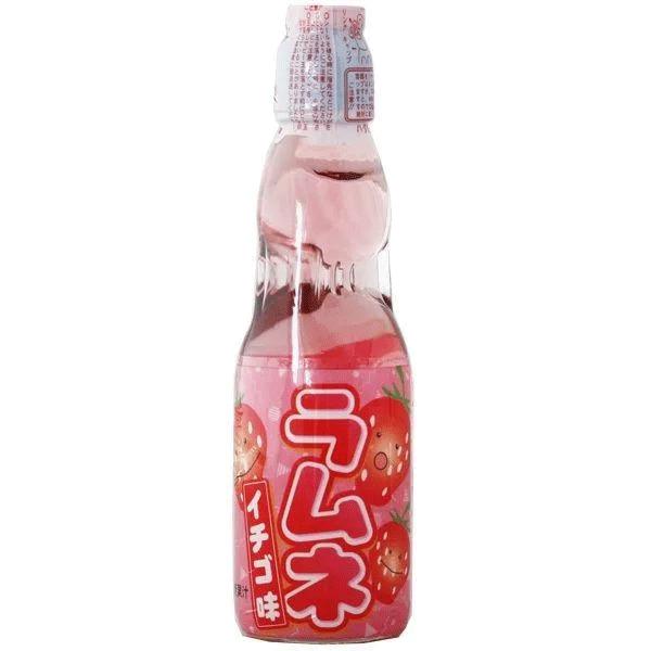 Hata Ramune: Strawberry Flavor 200ml Alt Japansk