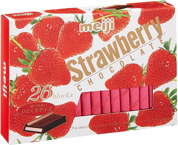 Meiji: Strawberry Chocolate 120g Alt Japansk