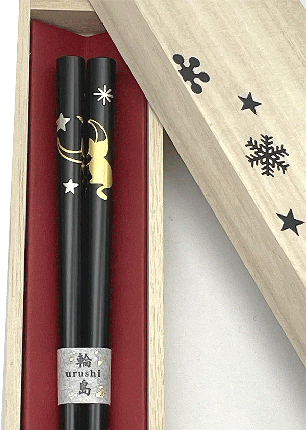 Moon Neko Black Chopsticks Alt Japansk