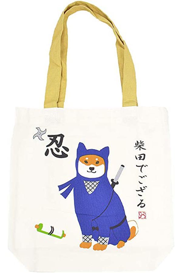 Shiba Ninja Tote Bag: Midnight Blue Alt Japansk