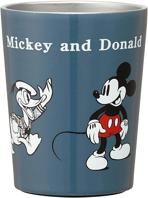 Stainless Steel Tumbler: Mickey & Donald 240ml Alt Japansk