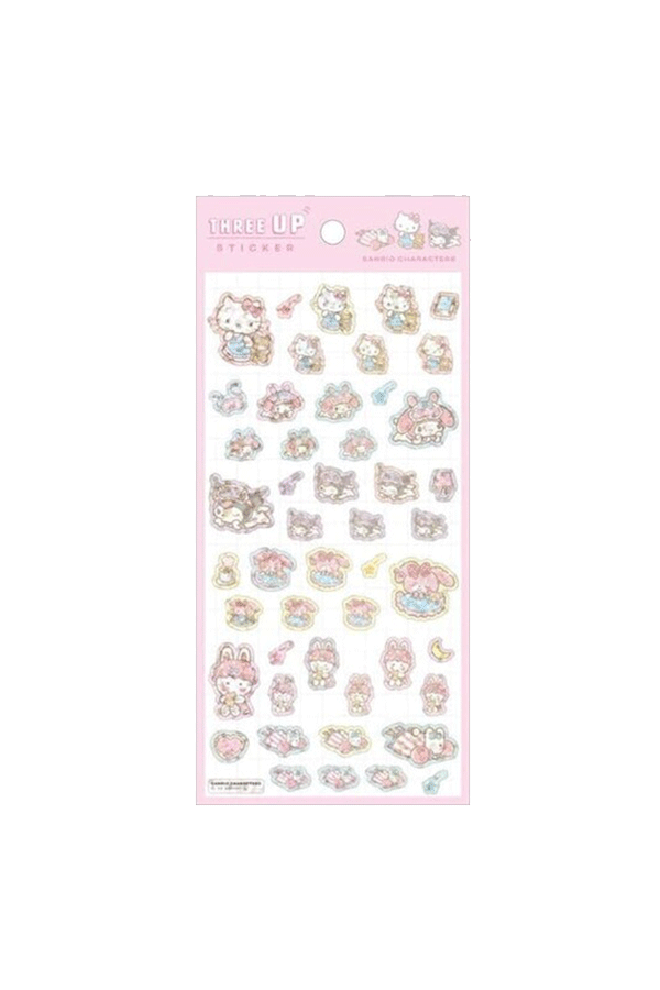 Sanrio Three UP Glitter Klistremerker
