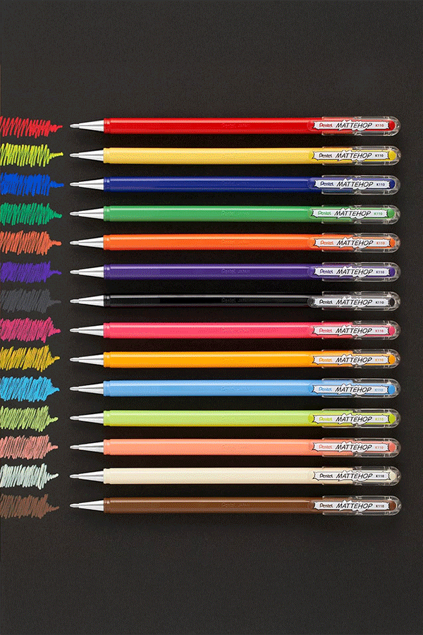 Pentel Mattehop Gelpenn | Original + Sweet Colors
