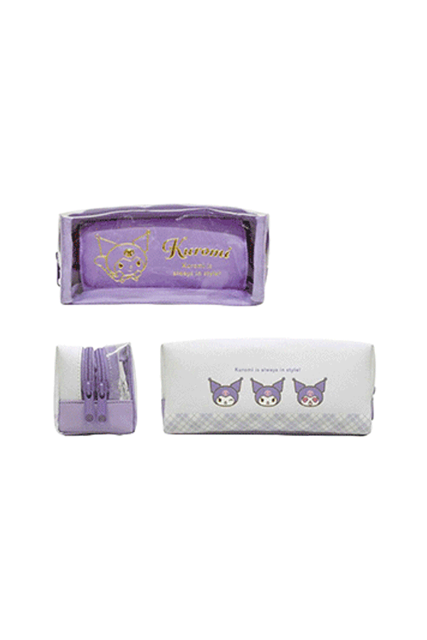 Sanrio Pencil Case with 2 Compartments | New Clear Series