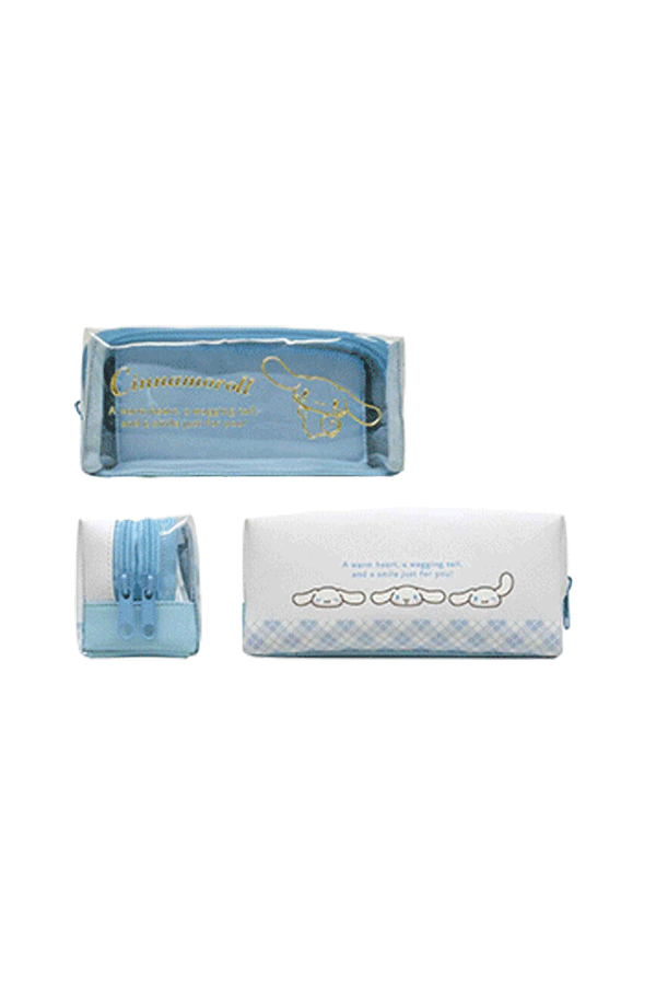 Sanrio Pencil Case with 2 Compartments | New Clear Series