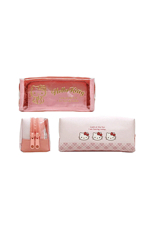 Sanrio Pencil Case with 2 Compartments | New Clear Series