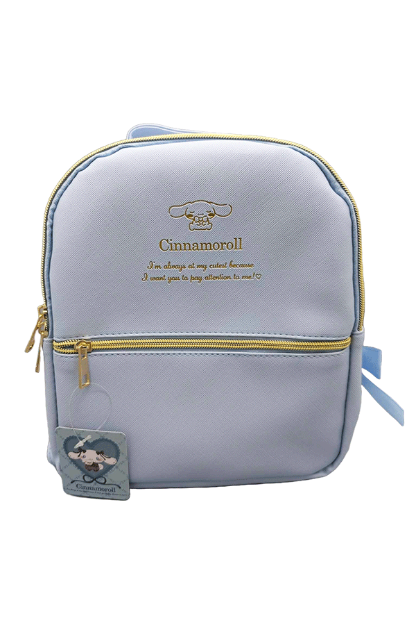 Blå Cinnamoroll miniryggsekk i syntetisk lær, fra Sanrio.