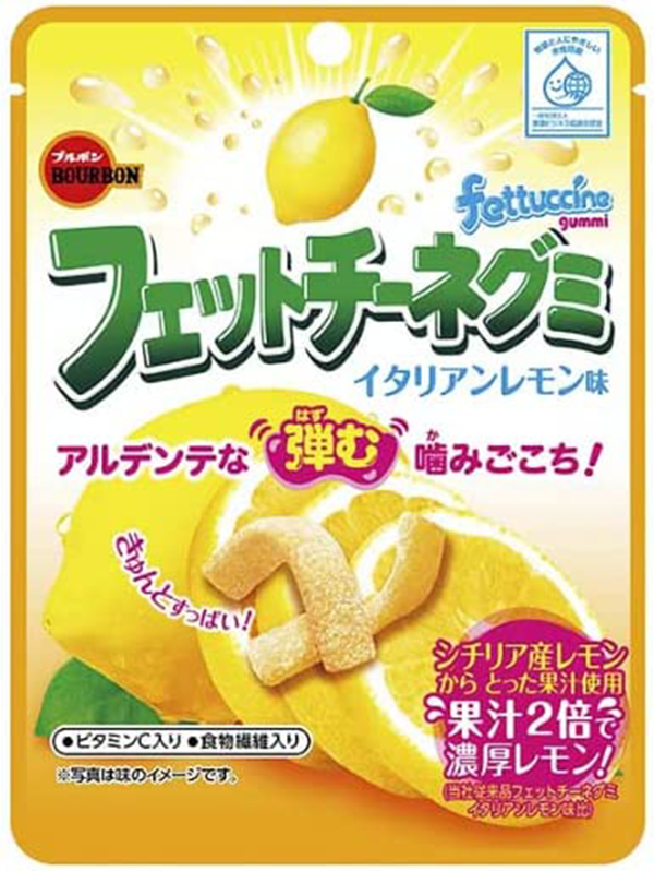 Bourbon Fettuccine Gummi Lemon Flavor 50g - Alt-Japansk