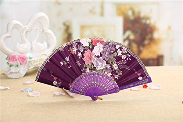 8 Set-Piece Floral Fan Flower Japanese Design Alt Japansk