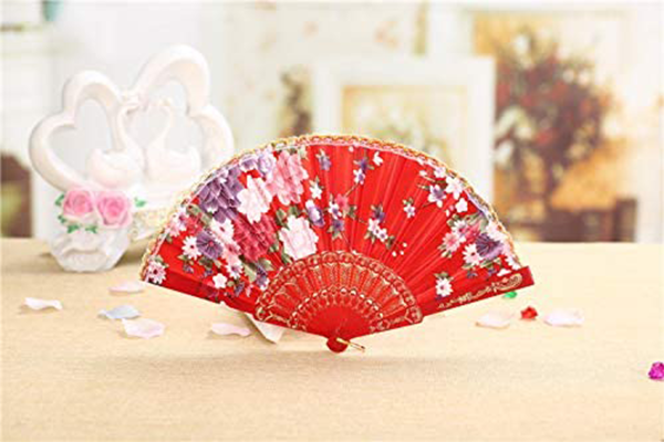 8 Set-Piece Floral Fan Flower Japanese Design Alt Japansk