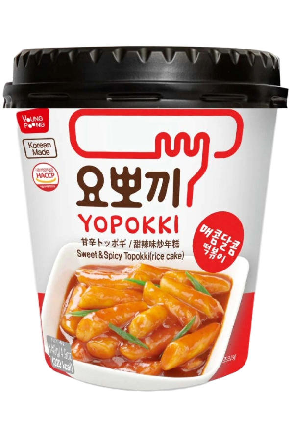 Yopokki Sweet & Spicy Toppokki (Rice Cake) Korean Made