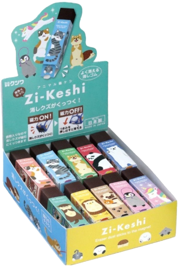 Kutsuwa Pastel Animals Magnetic Eraser