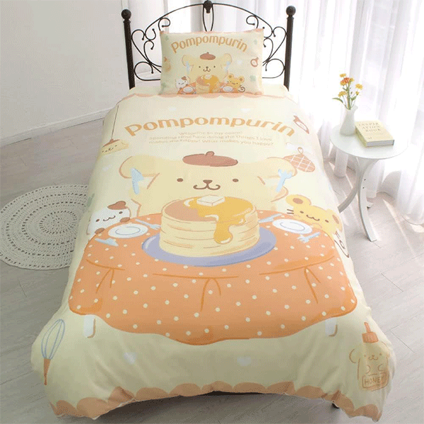 Bed Sheets Set: Pompompurin Alt Japansk