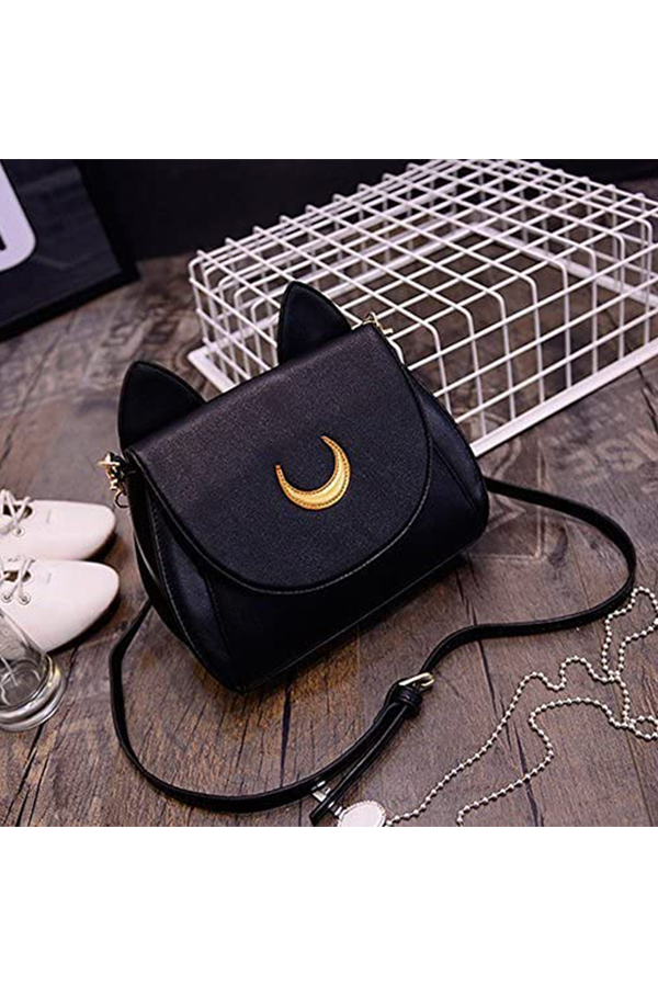 Luna Cat Leather Gothic Purse: Sailor Moon Alt Japansk