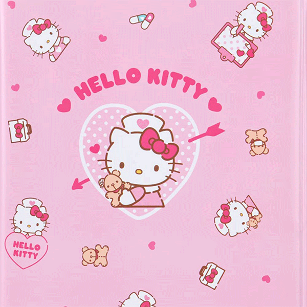 Medicine Notebook & Examination Voucher Case: Hello Kitty Alt Japansk