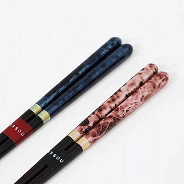 Moon Reading Couple Luxury Set Chopsticks Alt Japansk