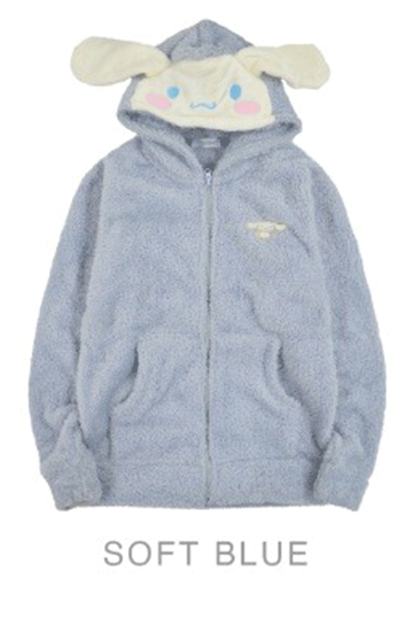 Sanrio Feather Hoodie Soft Blue Cinnamoroll Alt Japansk