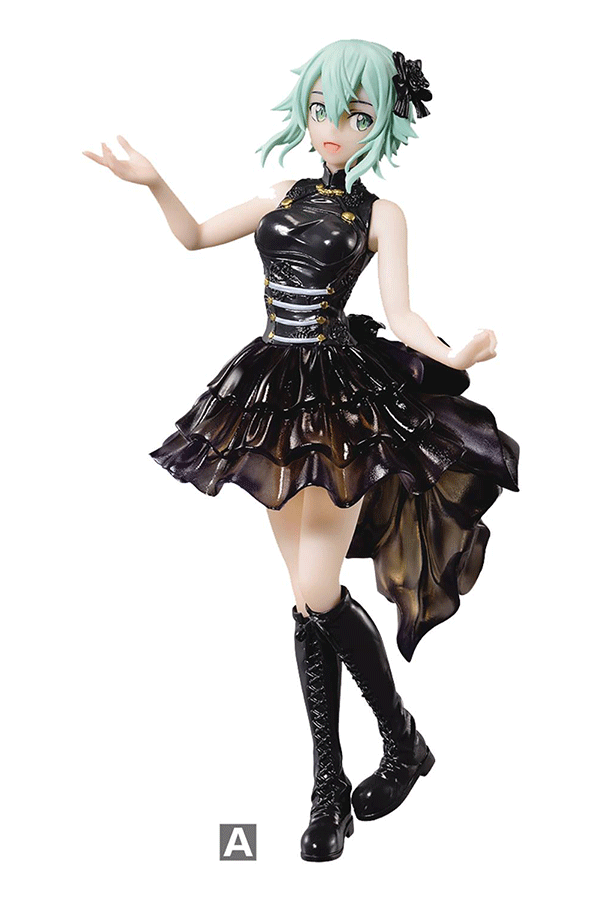 Sinon Black Dress Figure: Sword Art Online Alicization Alt Japansk