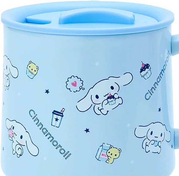 Stainless Steel Mug with Lid: Cinnamoroll Alt Japansk