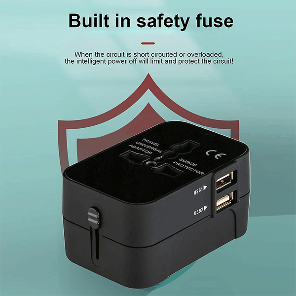 Travel Adapter: Worldwide Universal Charger with USB Port Alt Japansk