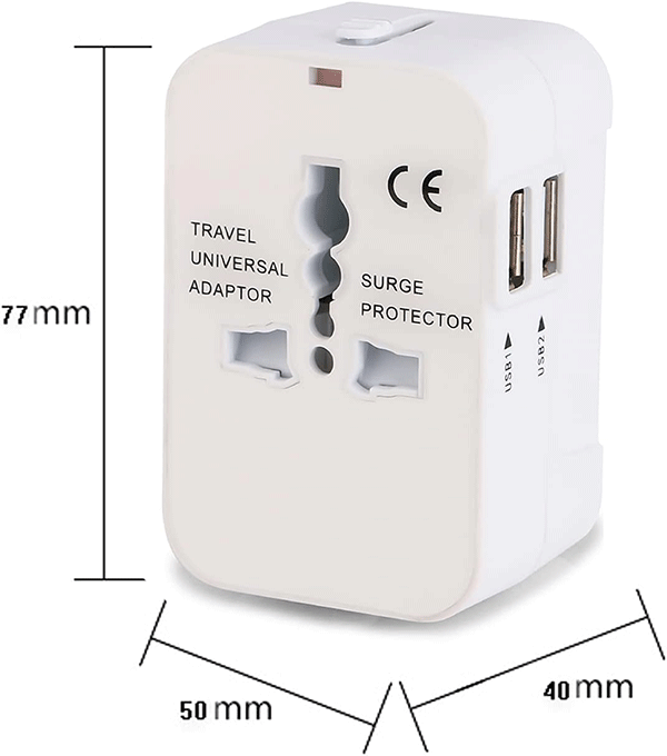 Travel Adapter: Worldwide Universal Charger with USB Port Alt Japansk