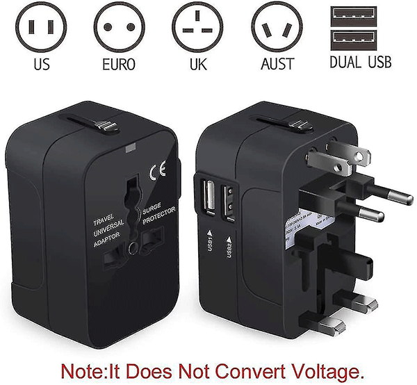 Travel Adapter: Worldwide Universal Charger with USB Port Alt Japansk