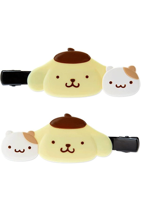 Hair Clips: Pompompurin