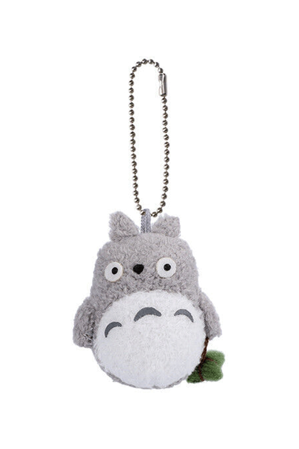 Fluffy Grey Totoro Keychain: My Neighbor Totoro