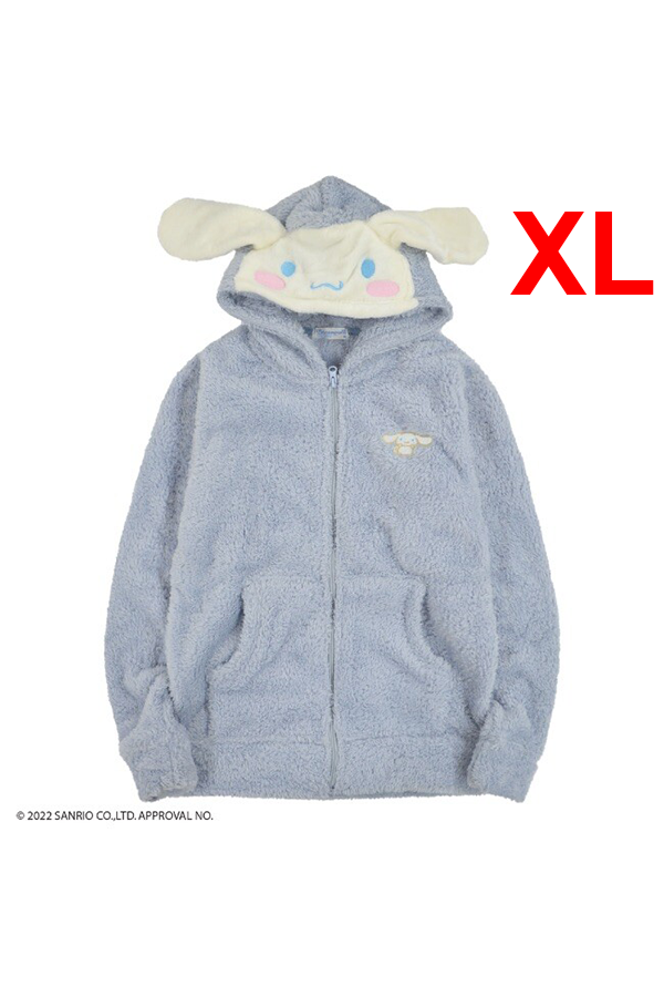 Sanrio Feather Hoodie Soft Blue: Cinnamoroll