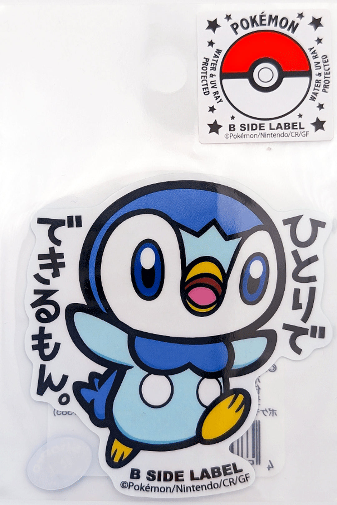 Japanese Pokemon Stickers B Side Label: Pokemon