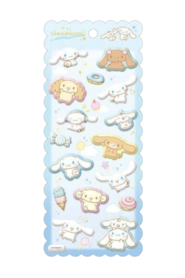 Marshmallow-klistremerker: Sanrio