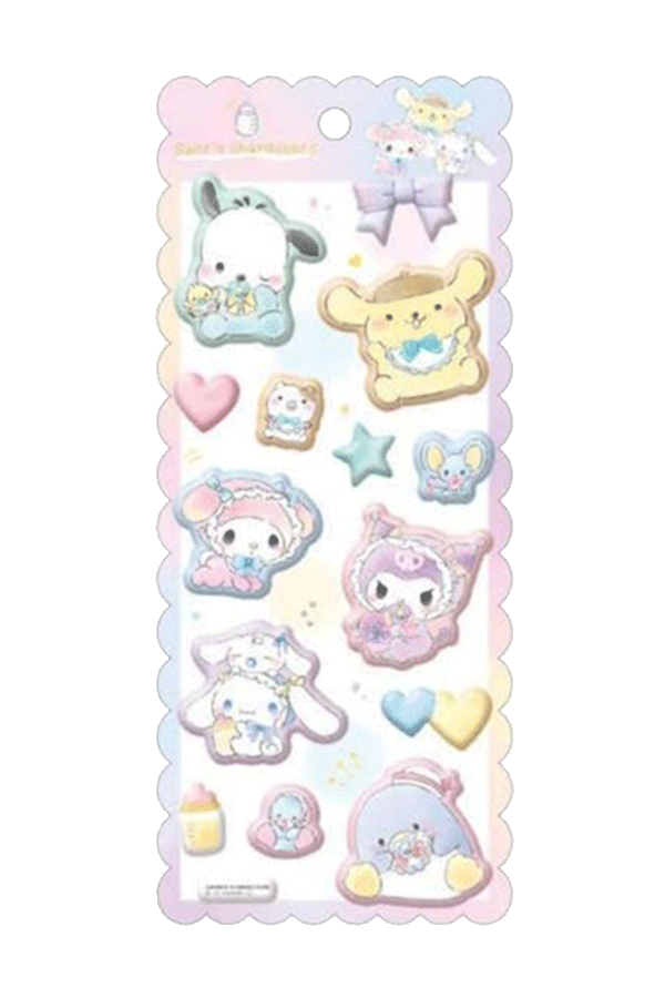 Marshmallow-klistremerker: Sanrio