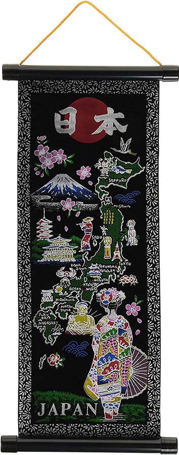 Wall Scroll Souvenir: Maiko, Bean Alt Japansk