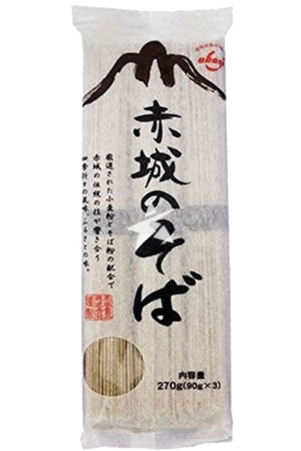 Pakke med Akagi Joshu Soba (270g), tørkede bokhvetenudler.