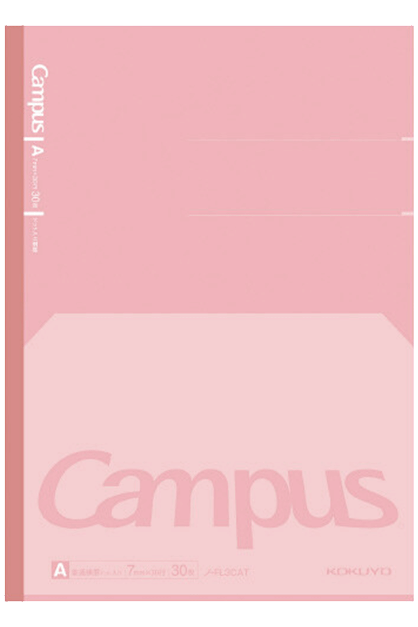 Campus Flat Kimochii notisbok B5 A i  fargen Fersken.