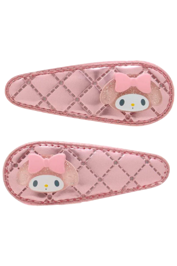 Et sett med to My Melody hårklyper for pannelugg fra Sanrio Original.