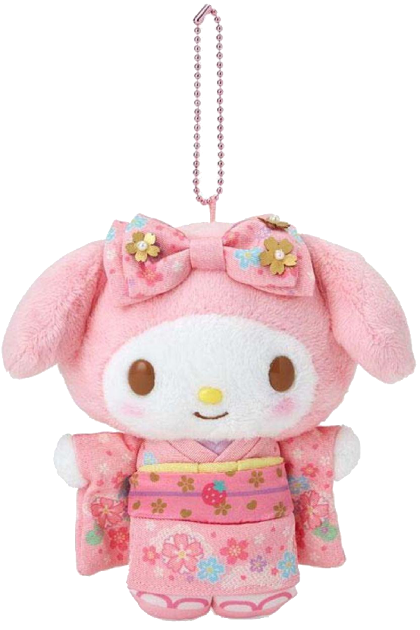 My Melody mascot plysj i kimono fra Sanrio Original-serien (15.7cm).