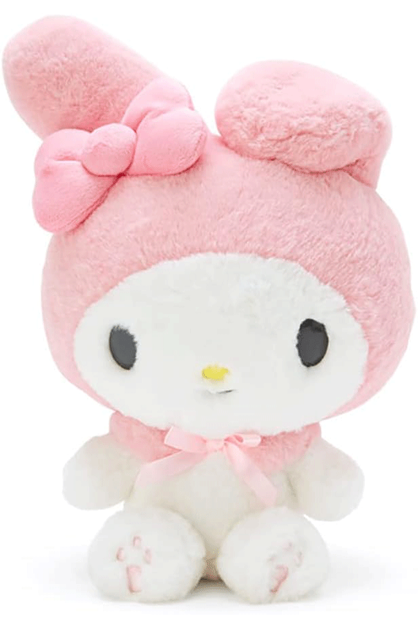 Den mellomstore (Størrelse M) My Melody plysjbamsen fra Sanrio Original.