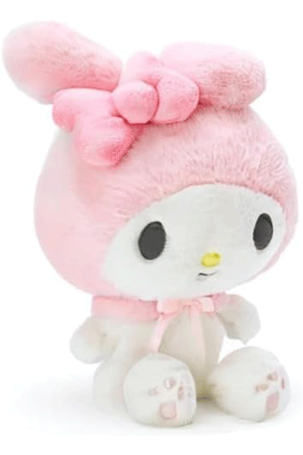 My Melody bamse plysj fra Sanrio Original, tilgjengelig i tre størrelser.