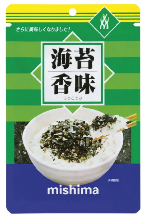 Pakke med Norikoumi Furikake, et japansk risstrøssel med sjøgress, 36g.