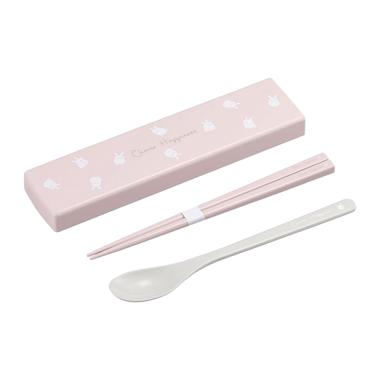 Chopsticks & Spoon Case Set: Choose Happiness