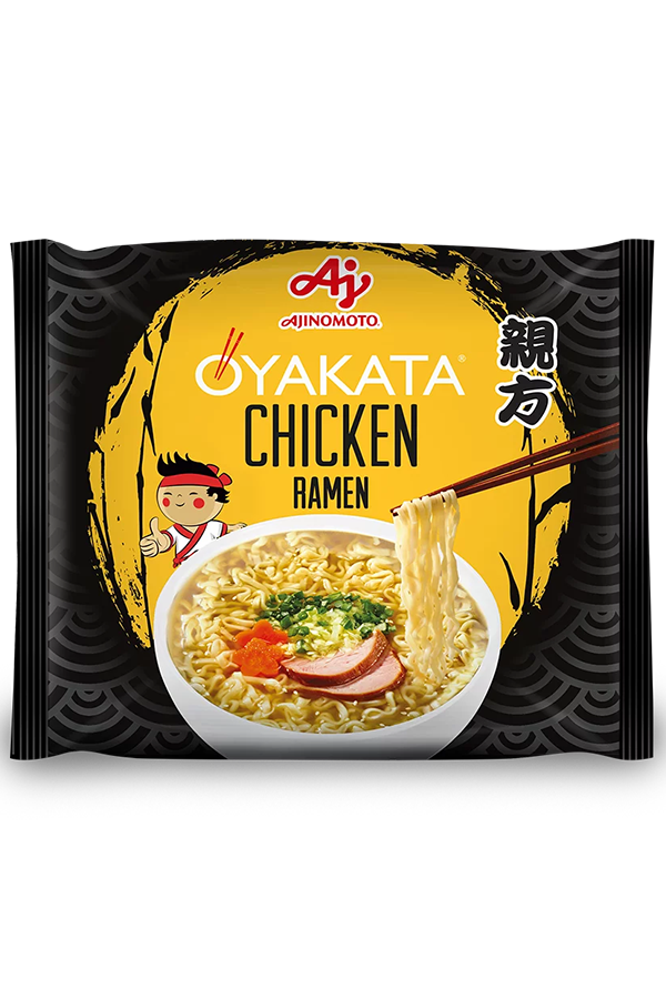 Pakke med Oyakata Kylling Ramen instant nudelsuppe, 83g.