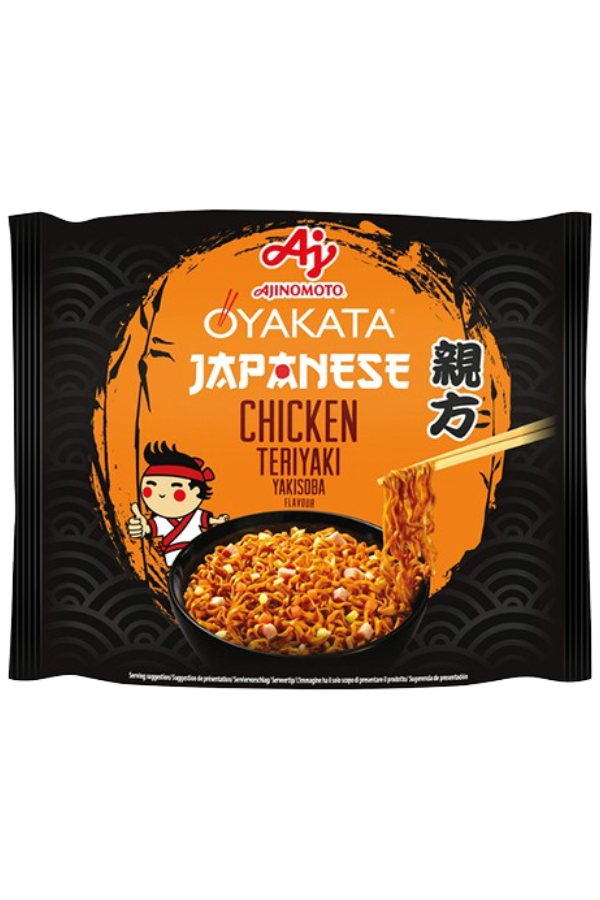 Pakke med Oyakata Yakisoba Kylling Teriyaki instant nudler, 93g.