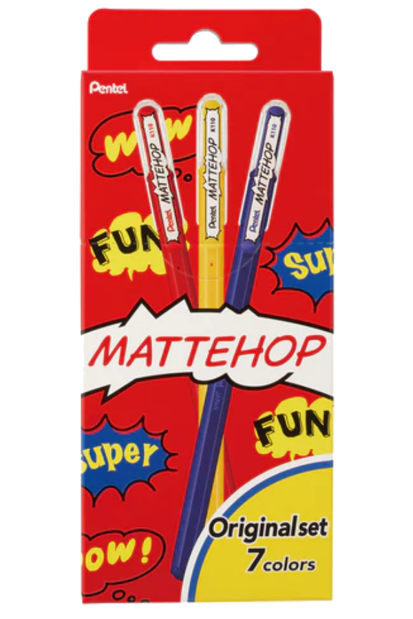 Gel Ink Ballpoint Pen Set Original: Mattehop