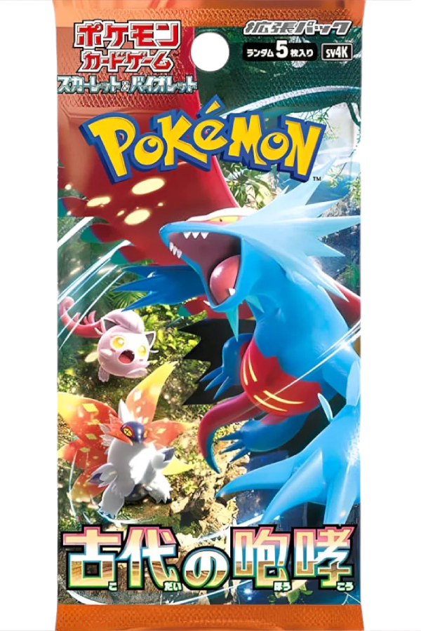 Japansk booster pack fra Pokémon-settet Ancient Roar (SV4K).