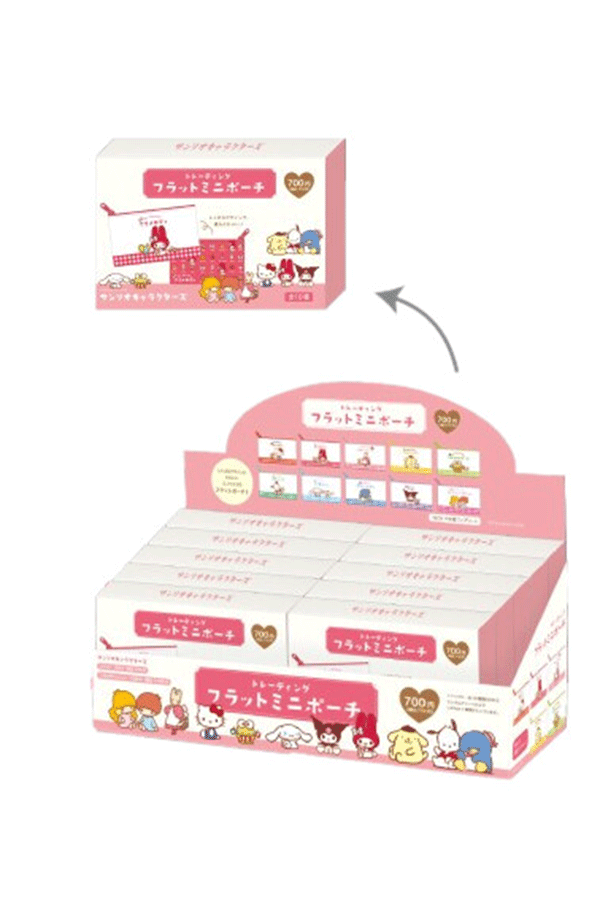 En Sanrio "Mini Key Case" blindboks med retro-tema.