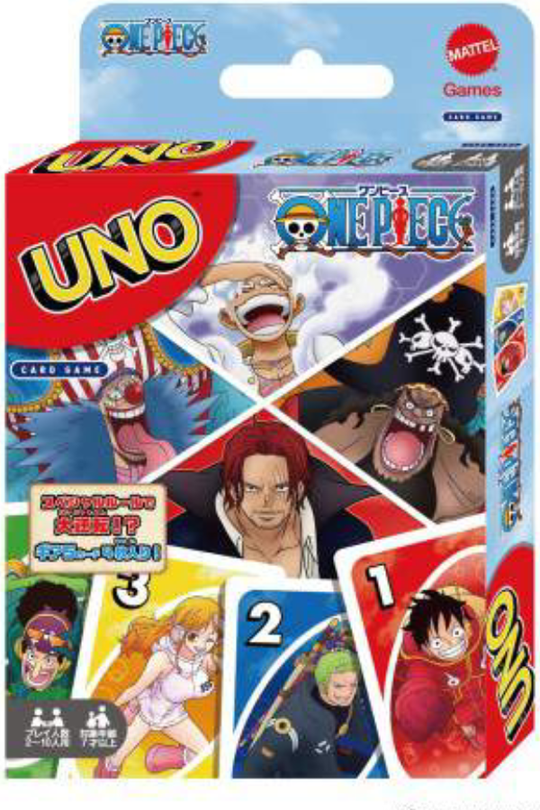 UNO kortspill med tema fra One Piece Film: Red.
