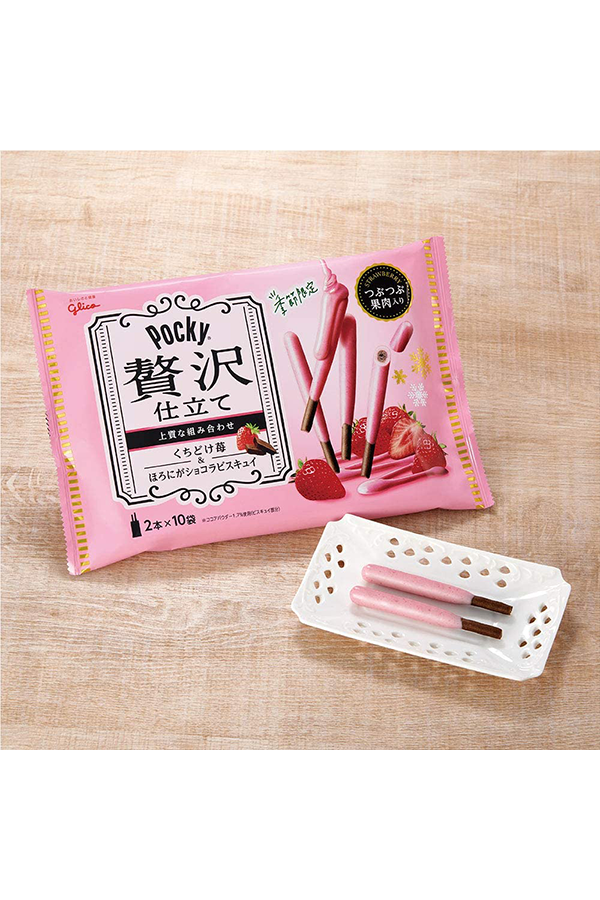 Pocky Luxury: Kuchidoke Strawberries 🍓 140g - Alt-Japansk